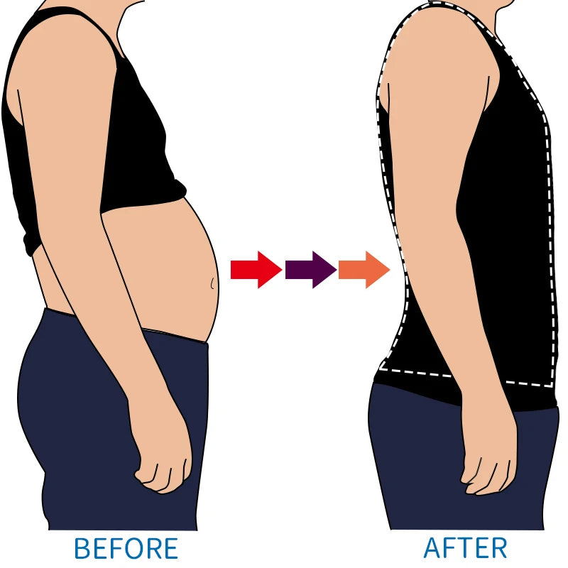 Men’s Slimming Shaper Vest – Belly Control & Posture Support