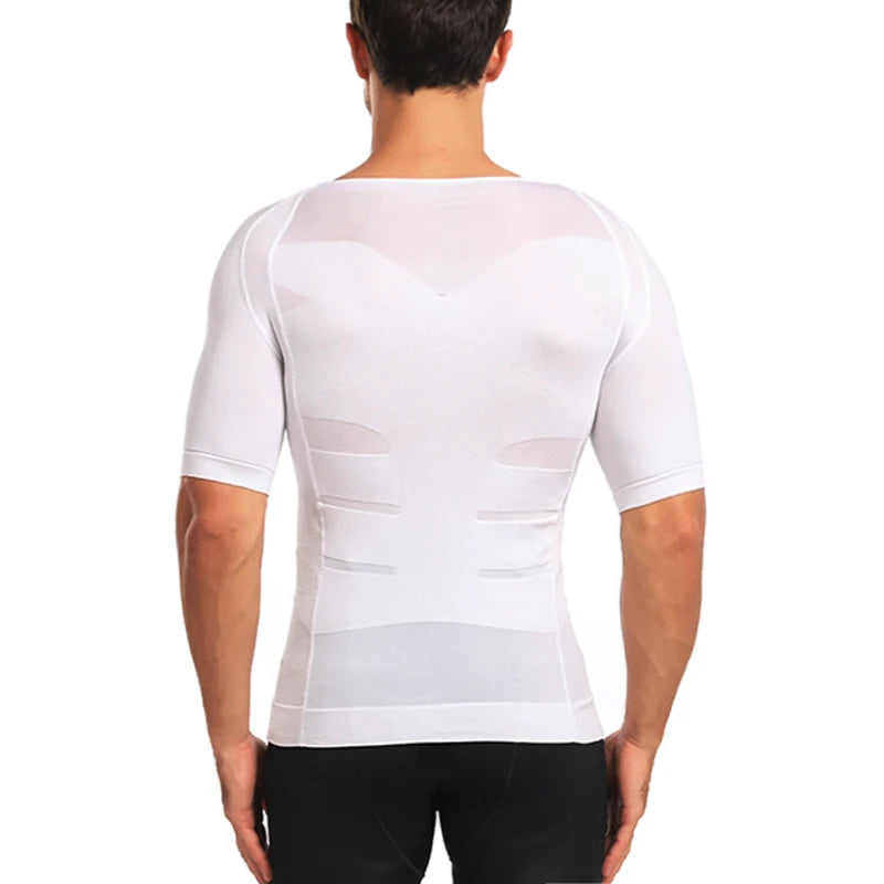 Men's Compression Shirt Slimming Body Shaper – Tummy Control & Posture Support