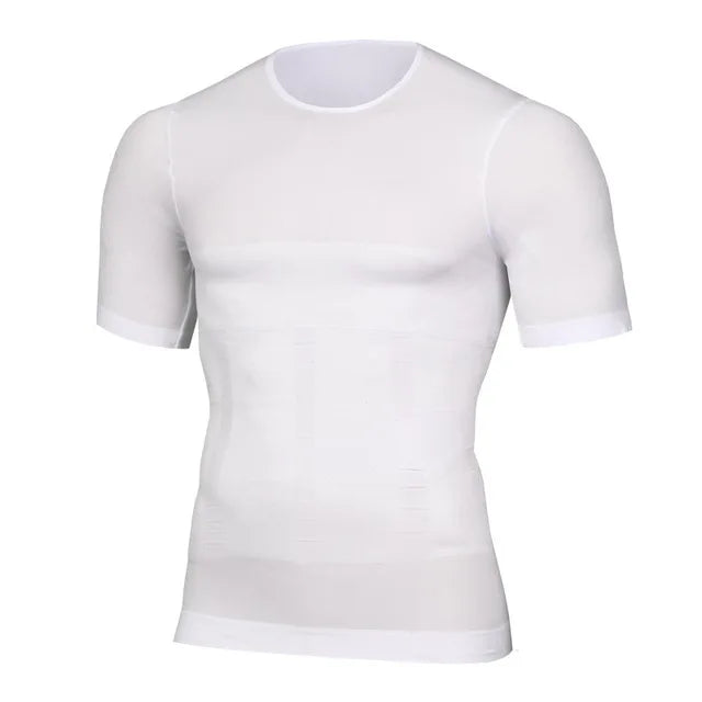 Men's Compression Shirt Slimming Body Shaper – Tummy Control & Posture Support
