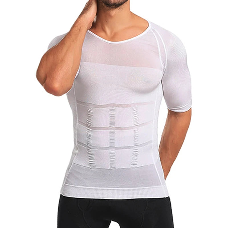 Men's Compression Shirt Slimming Body Shaper – Tummy Control & Posture Support
