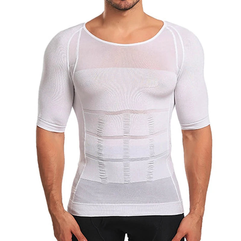 Men's Compression Shirt Slimming Body Shaper – Tummy Control & Posture Support