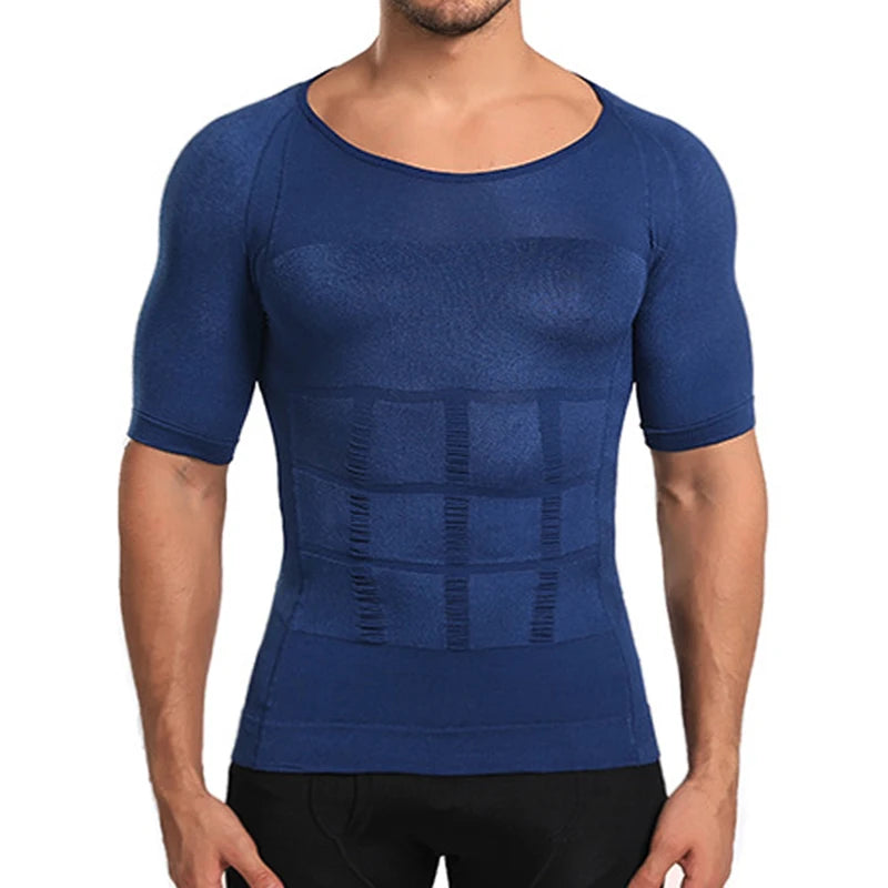 Men's Compression Shirt Slimming Body Shaper – Tummy Control & Posture Support