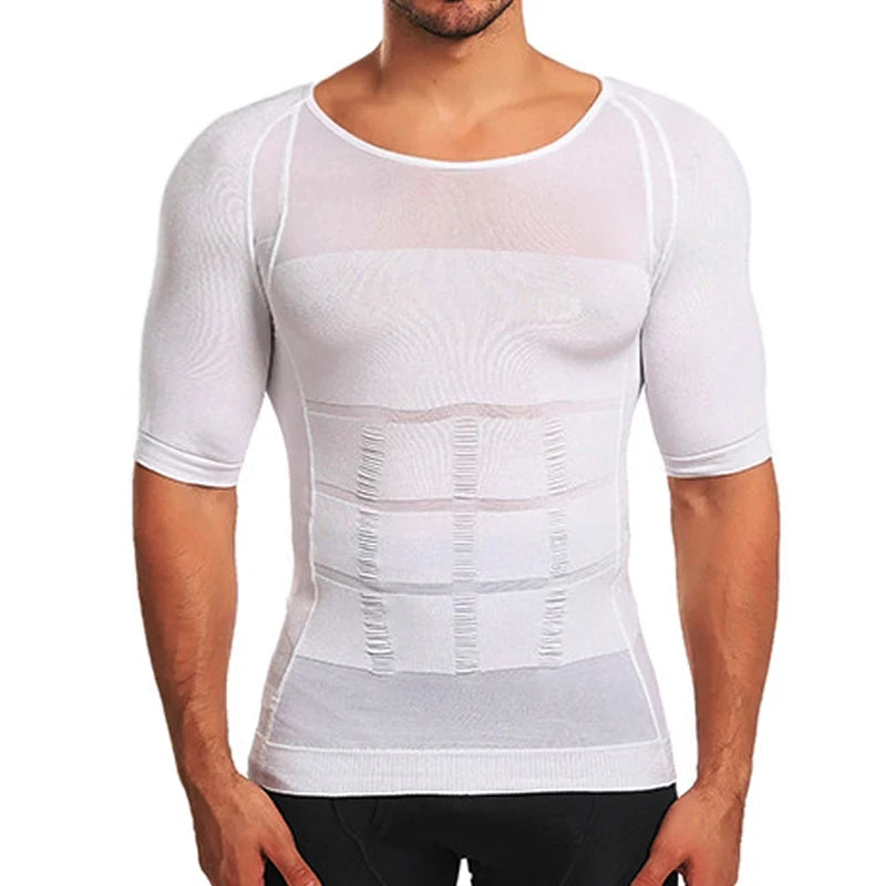 Men's Compression Shirt Slimming Body Shaper – Tummy Control & Posture Support