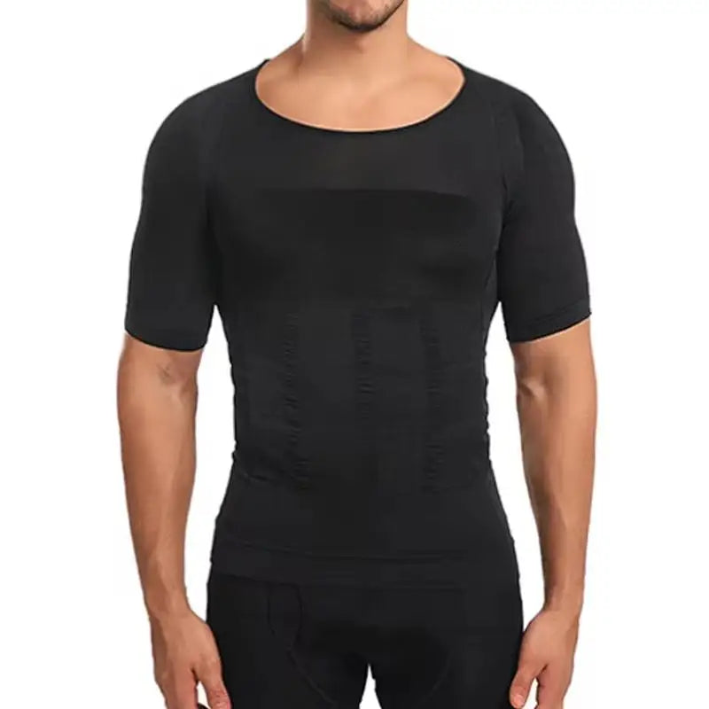 Men's Compression Shirt Slimming Body Shaper – Tummy Control & Posture Support