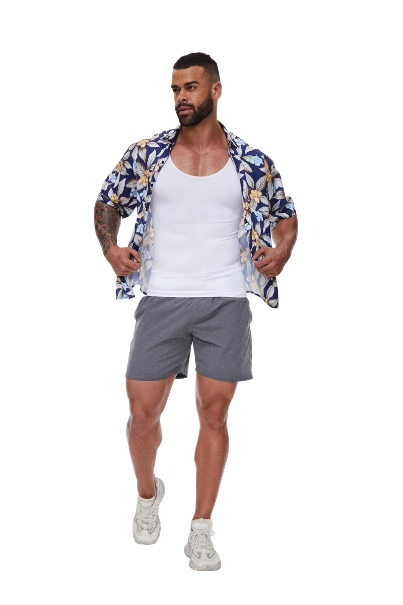 Men's Compression Shirt – Tummy Control Shapewear Slimming Vest for Waist & Abdomen Support