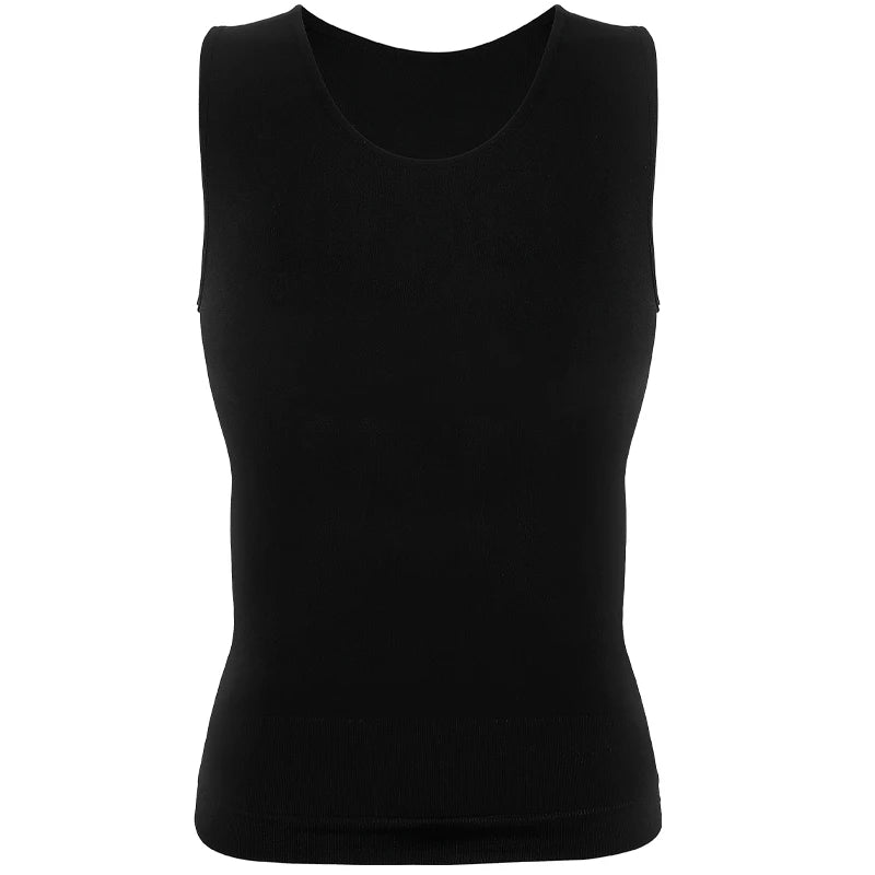 Men's Compression Shirt – Tummy Control Shapewear Slimming Vest for Waist & Abdomen Support