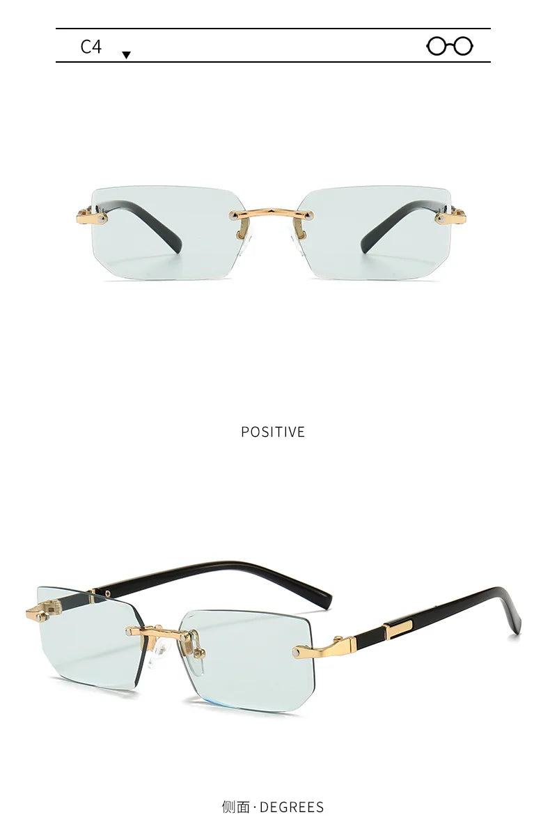Rimless Fashion Sunglasses
