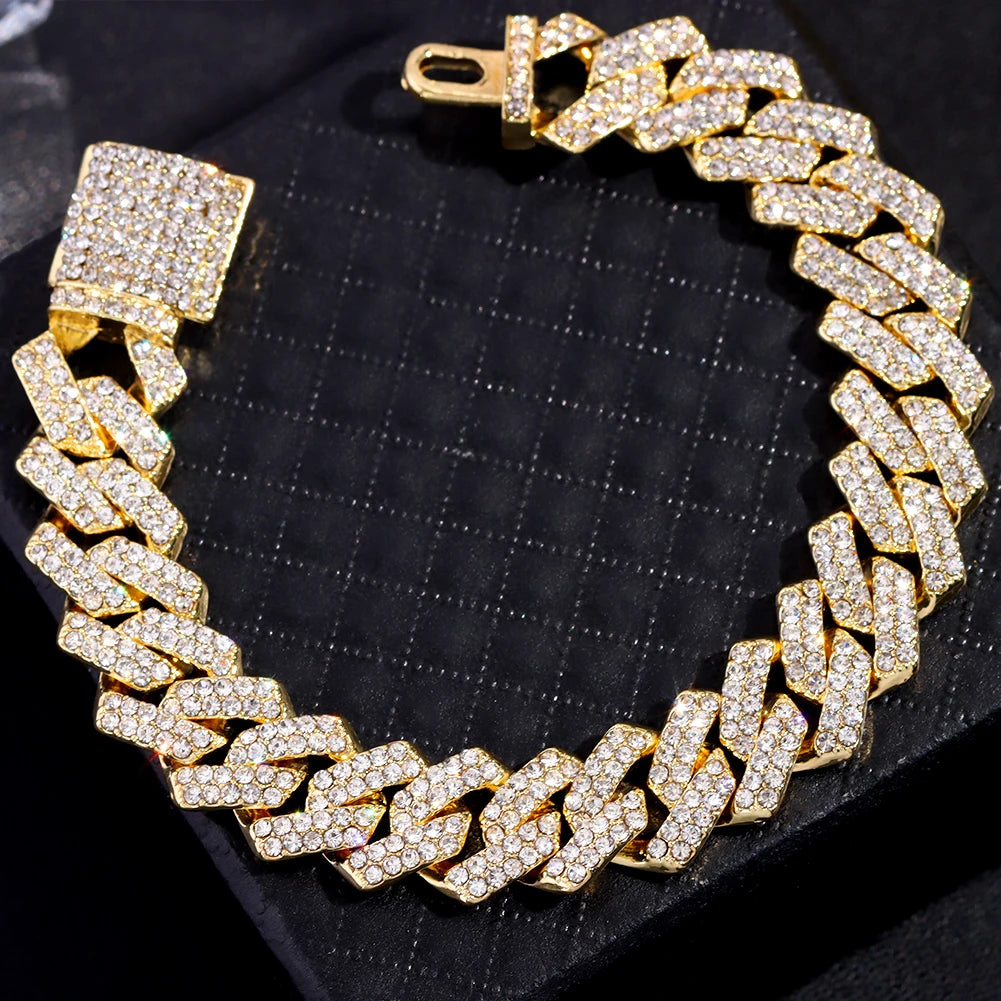 Iced Out Cuban Link Bracelet