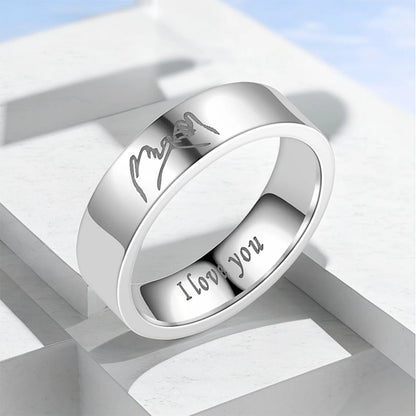 Titanium Steel Couple Rings