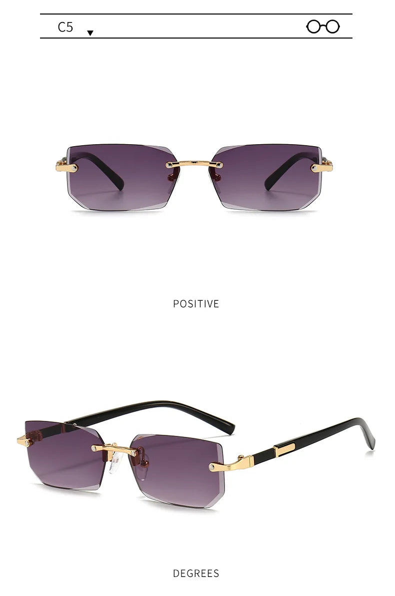 Rimless Fashion Sunglasses
