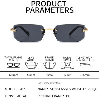 Rimless Fashion Sunglasses