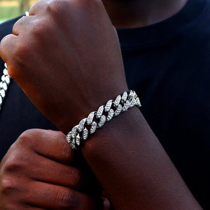 Iced Out Cuban Link Bracelet