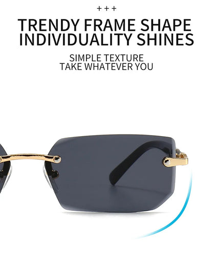 Rimless Fashion Sunglasses