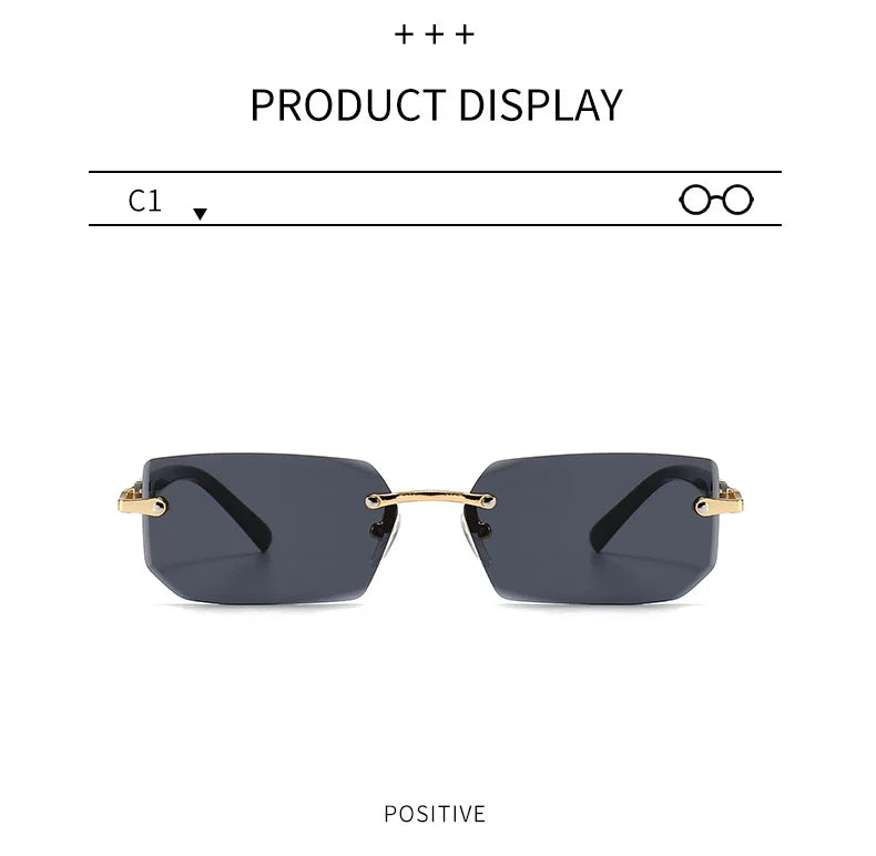Rimless Fashion Sunglasses
